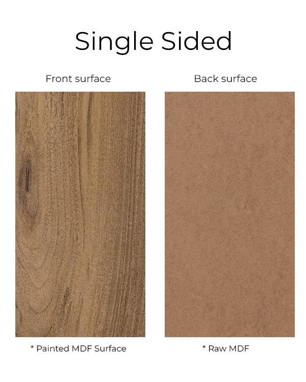 Mdf One Side Back Hickory Single Sided Painted MDF – East Forest Products